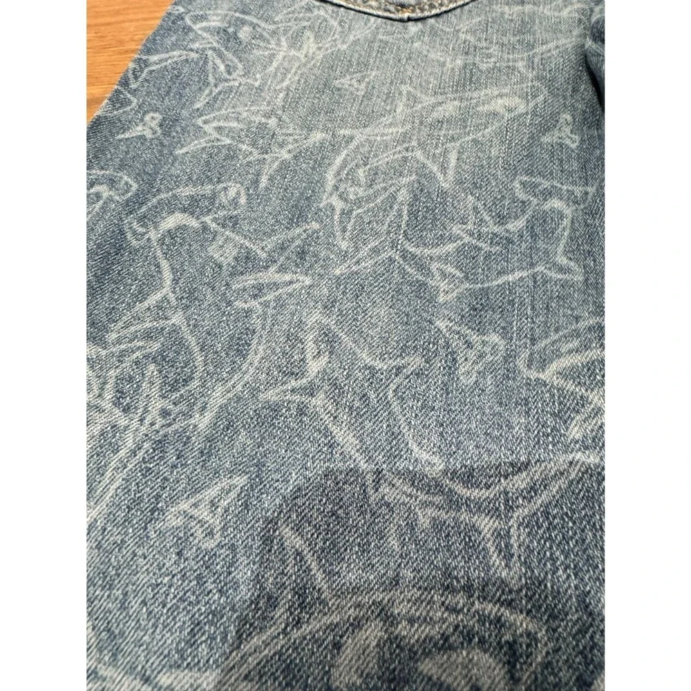 Gap Boys Denim Bermuda‎ Shark Print Size L